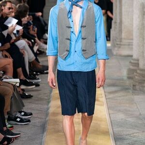 Giorgio Armani Blue Cargo Shorts